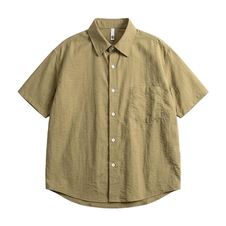 Hodo Shirts Unisex Lapel Moderate Shirt