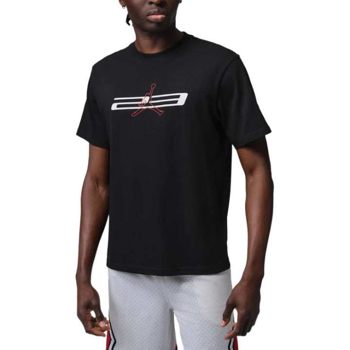 Jordan Jordan Dri FIT T Shirts Men's Black Crew Neck