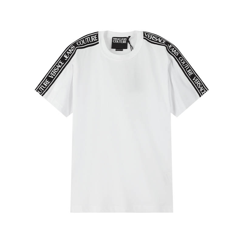 VERSACE JEANS COUTURE Short Sleeved T Shirts Men's White