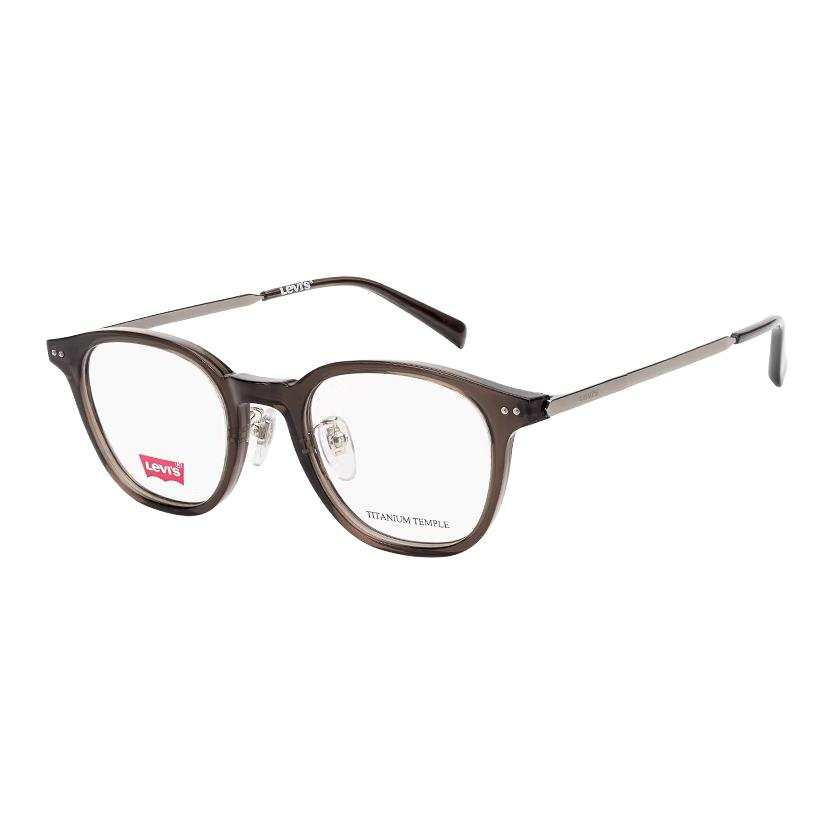 Levis Levis Square Prescription Glasses Unisex Transparent Gray Green