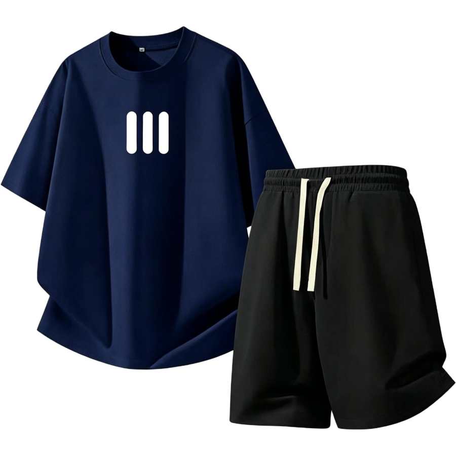 Lnga Landgre Casual Sportswear Men's Crew Neck Thin