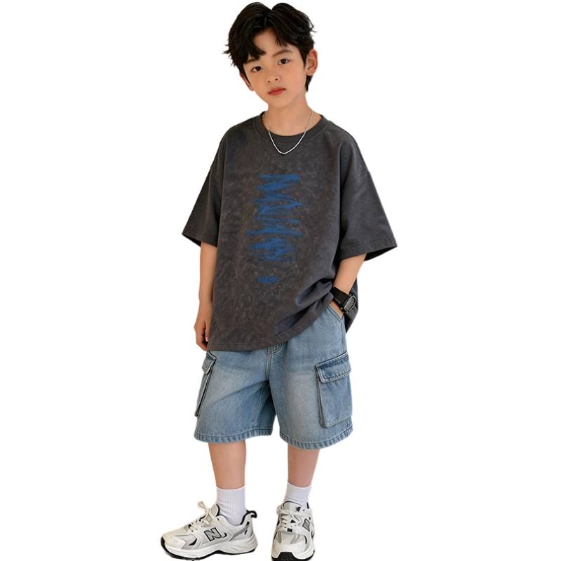 YALU Grade School T Shirts Crew Neck Moderate