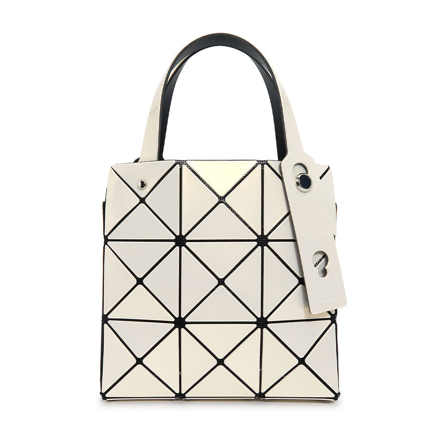 ISSEY MIYAKE PVC Tote Handbag Women's White