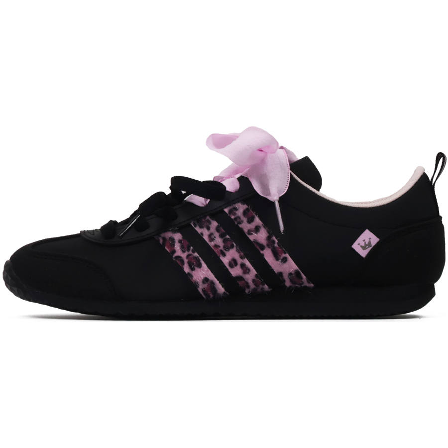 Adidas Adidas VS JOG 2.0 Abrasion Resistant Low top Casual Shoes Unisex Black Pink
