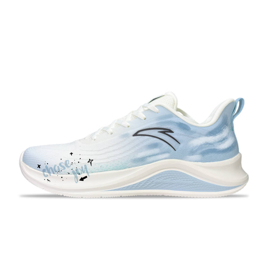 Anta Fabric Abrasion Resistant Slip Resistant Low top Running Shoes Men's Blue