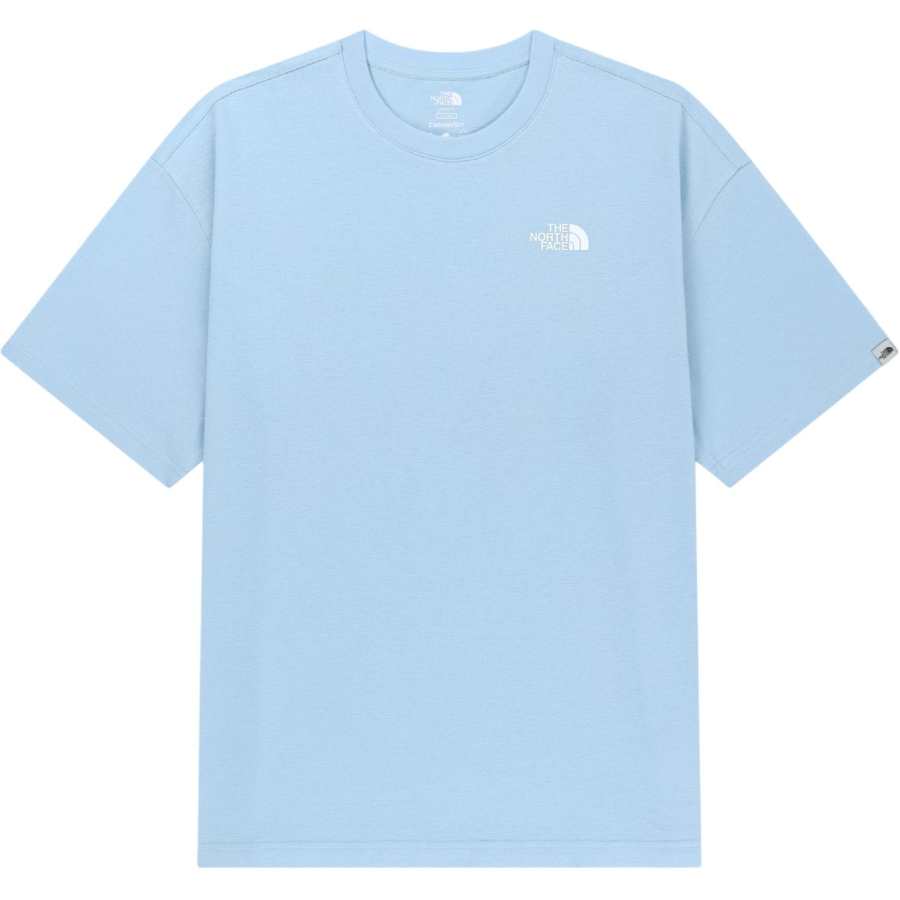 THE NORTH FACE T Shirts Unisex Light Blue Crew Neck