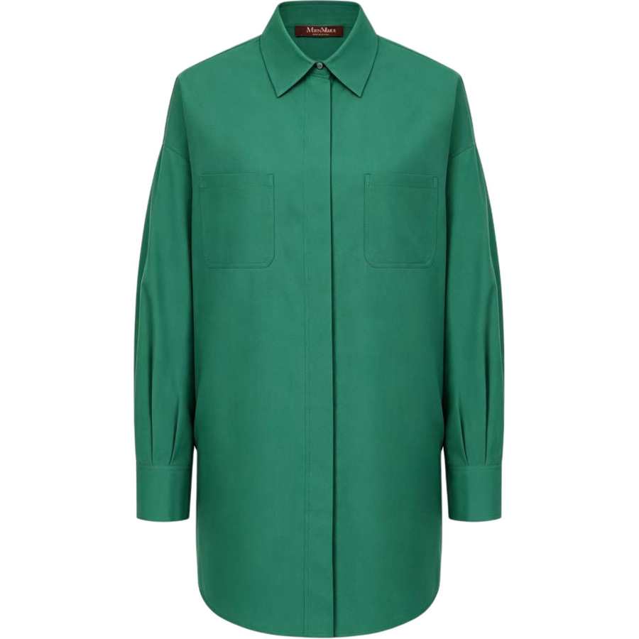 MaxMara Studio MaxMara Studio Shirts Women's Green Lapel Moderate Other