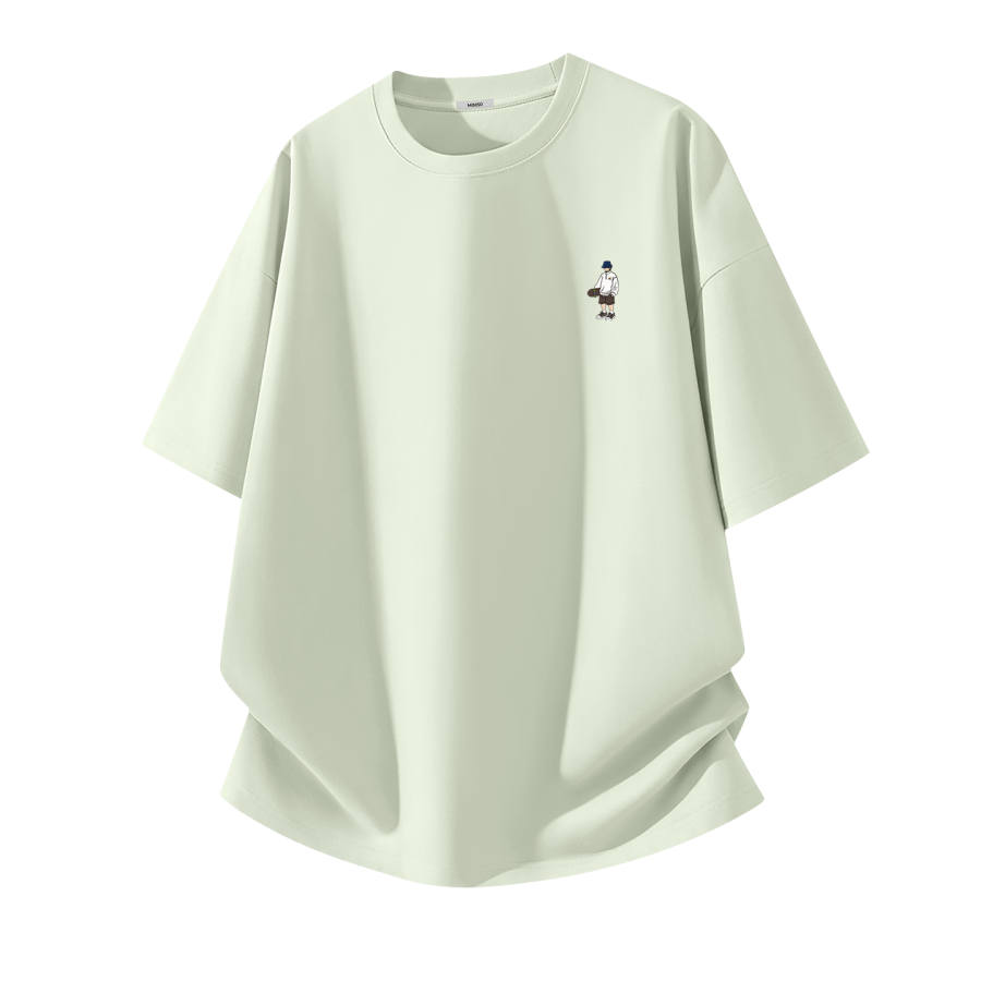 MINISO T Shirts Unisex Crew Neck Moderate Heavyweight