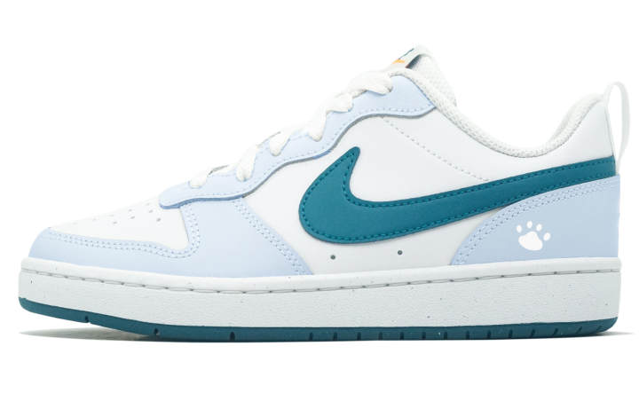 Nike Nike Court Borough Ice Blue Cute Claw Low top Skateboard Shoes Women's White Blue