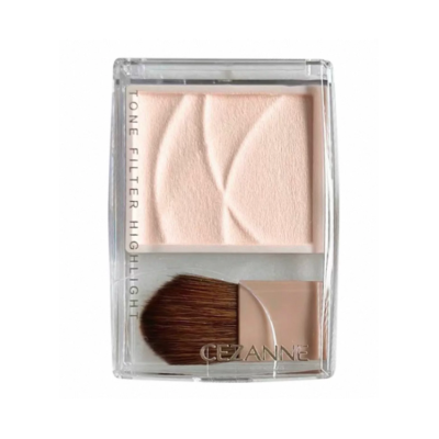 CEZANNE Delicate Brush Highlighter Plate Easy to Blend Natural