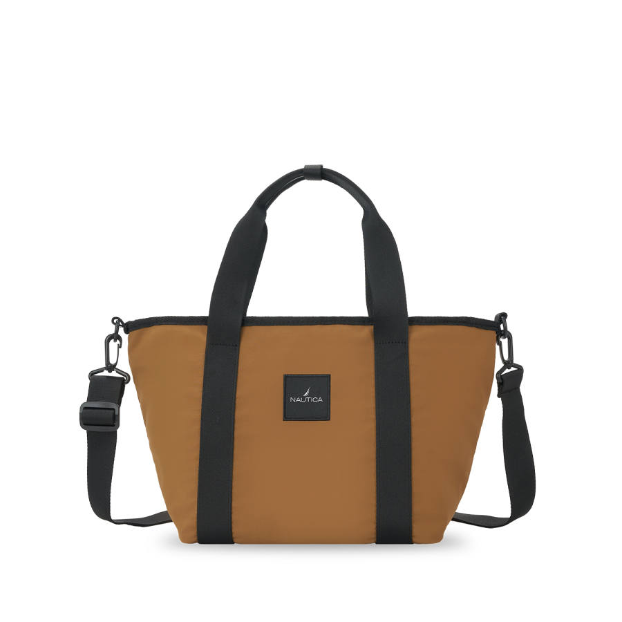 NAUTICA Fabric Handbag Large Unisex Khaki