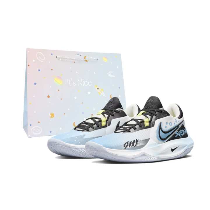 Nike Nike Precision 6 Abrasion Resistant, Impact Resistant Low top Basketball Shoes Men's Blue Black
