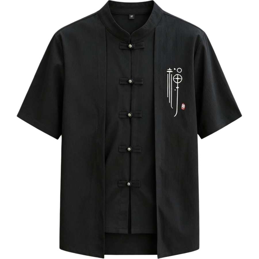 Lnga Landgre Tang Suits Men's Stand Collar Thin