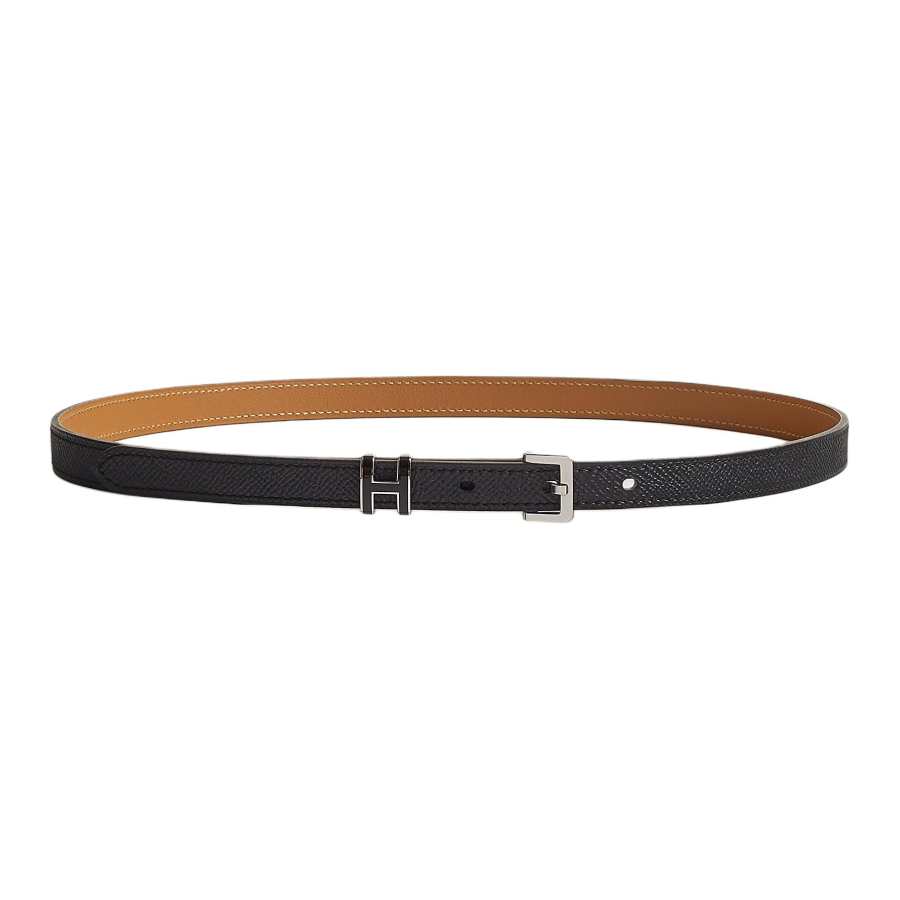 HERMES HERMES Calfskin Leather Belts Women's Width 1.5cm