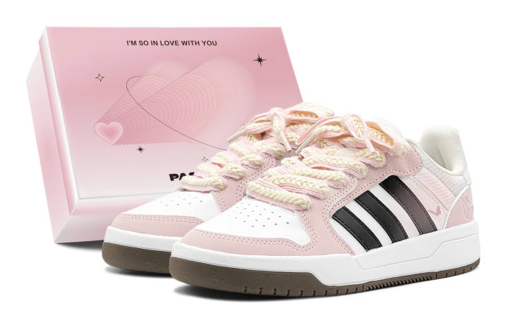 Adidas Adidas ENTRAP Romantic Favor, Peach Butterfly Dancing, Hand Drawn, Soft Elegant, Sweet Style Versatile Low top