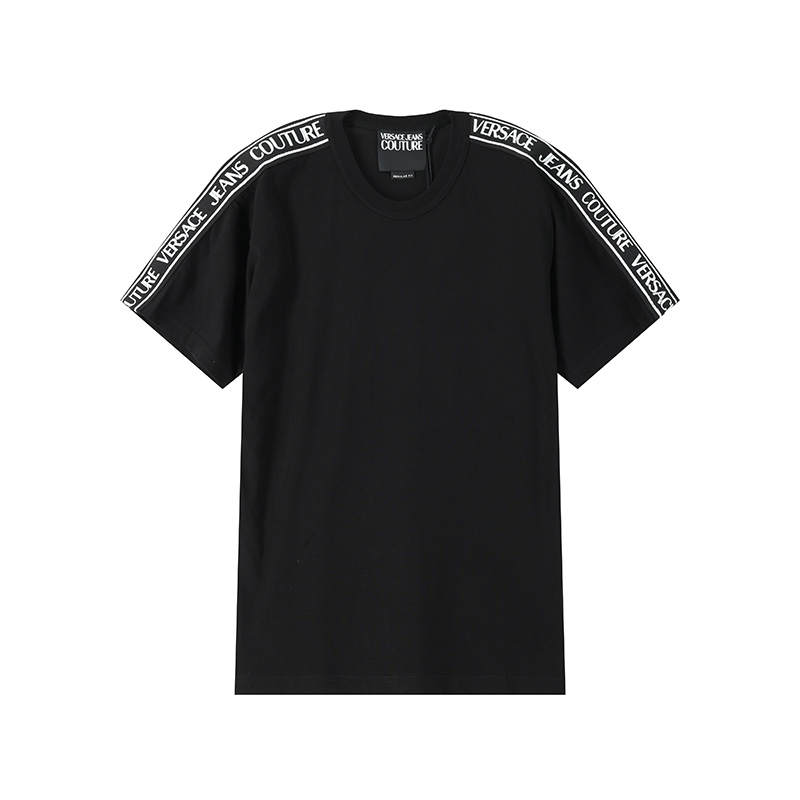 VERSACE JEANS COUTURE Short Sleeved T Shirts Men's Black