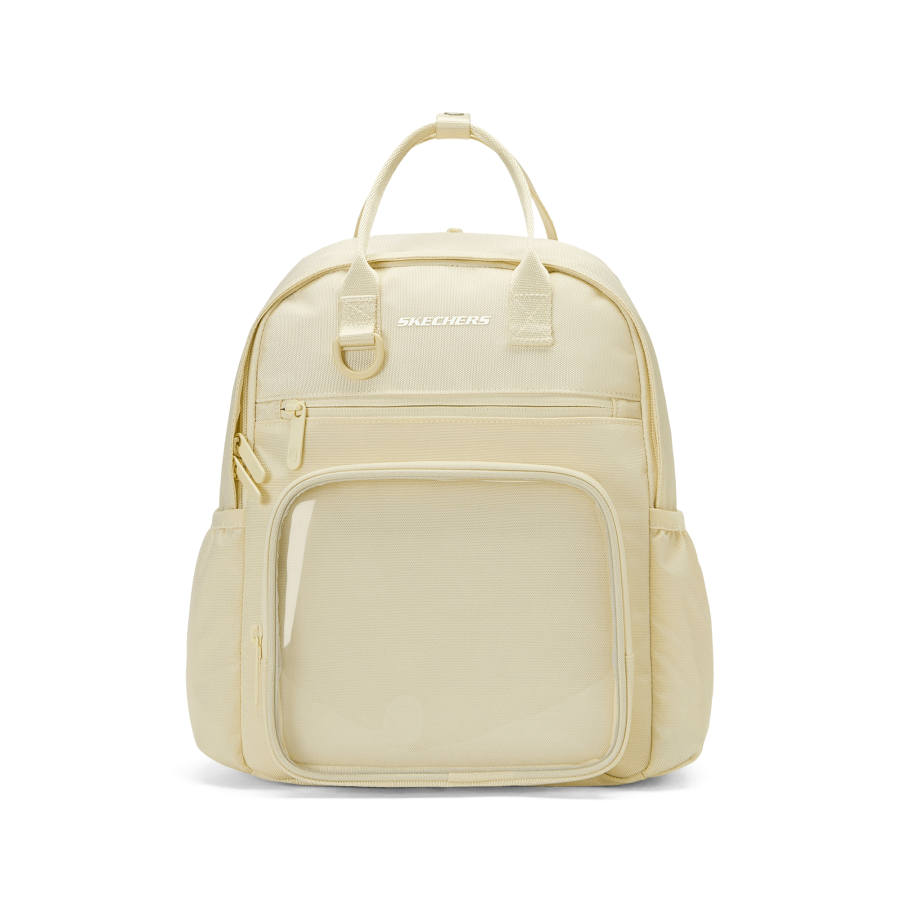 Skechers Comfortable Sports Collection Fabric Backpack Unisex Light Sand Yellow