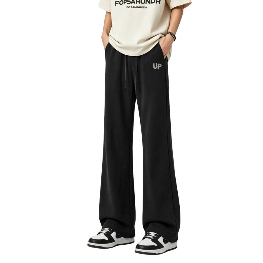 Tonlion Casual Pants Unisex Moderate Flared Pants