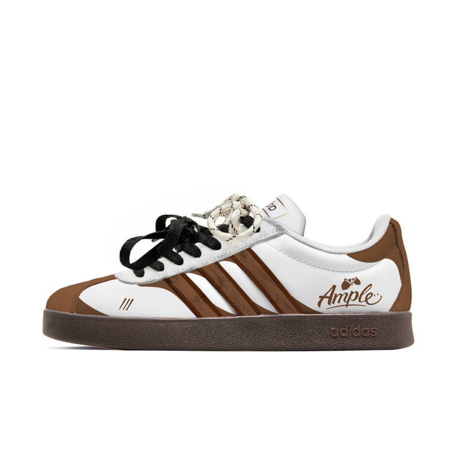 Adidas Adidas VL COURT 2.0 Hazelnut Story Low top Skateboard Shoes Unisex Brown White