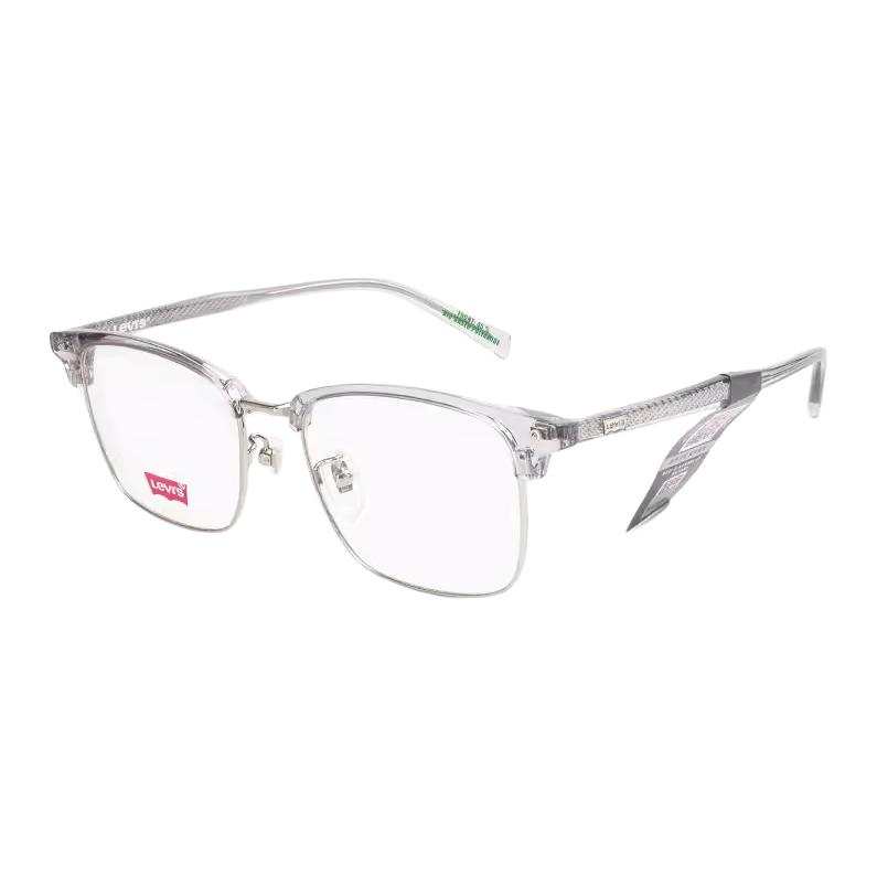 Levis Levis Browline Prescription Glasses Unisex Translucent Light Gray