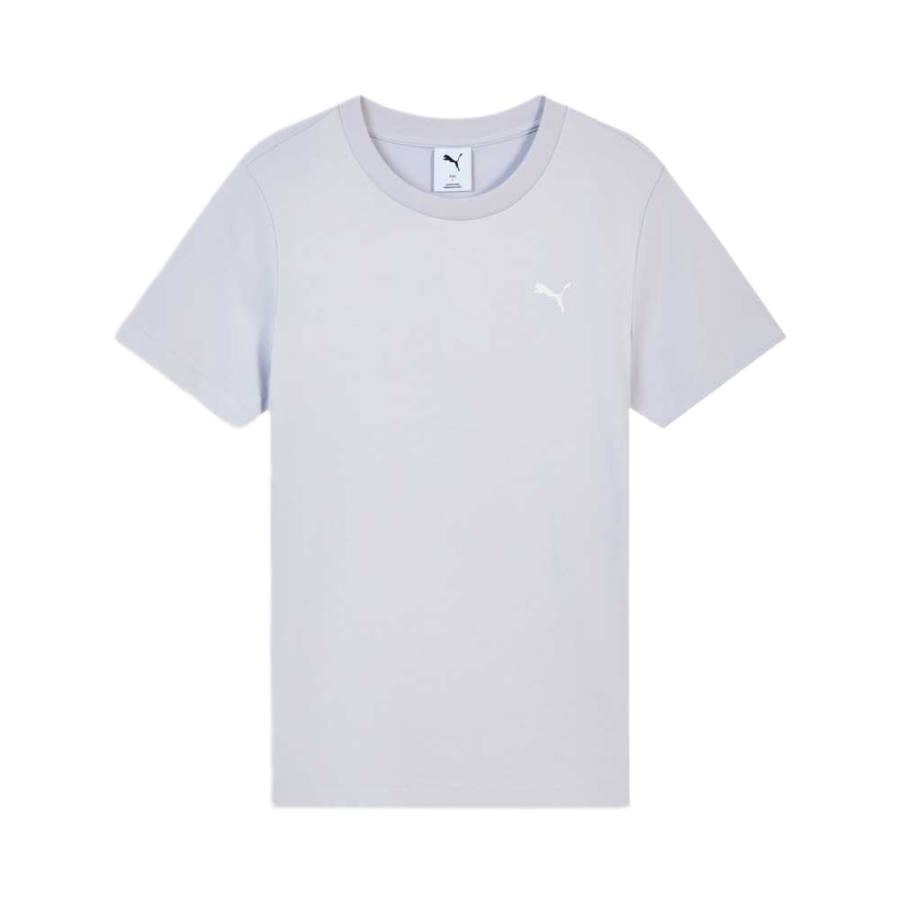 PUMA T Shirts Women's Light Purple Crew Neck Moderate