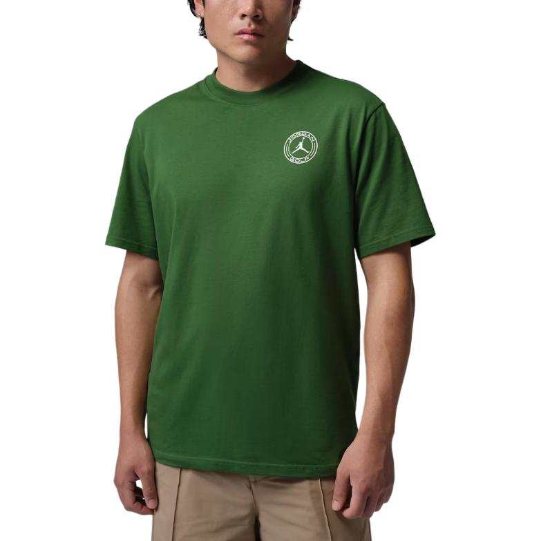 Jordan Jordan Sport T Shirts Men's Forest Green Crew Neck