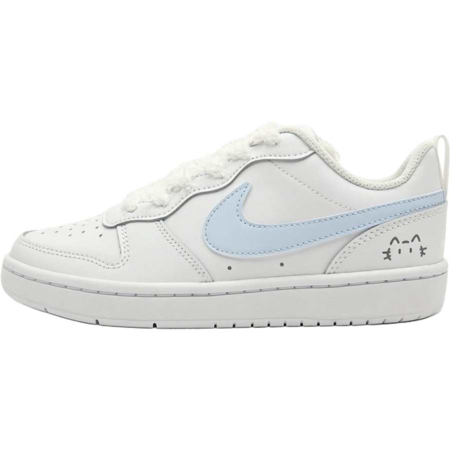 Nike Nike Court Borough Maris Sal Kitten Leather Slip Resistant Lightweight Cushioning Low top Kids' Skateboarding Shoes