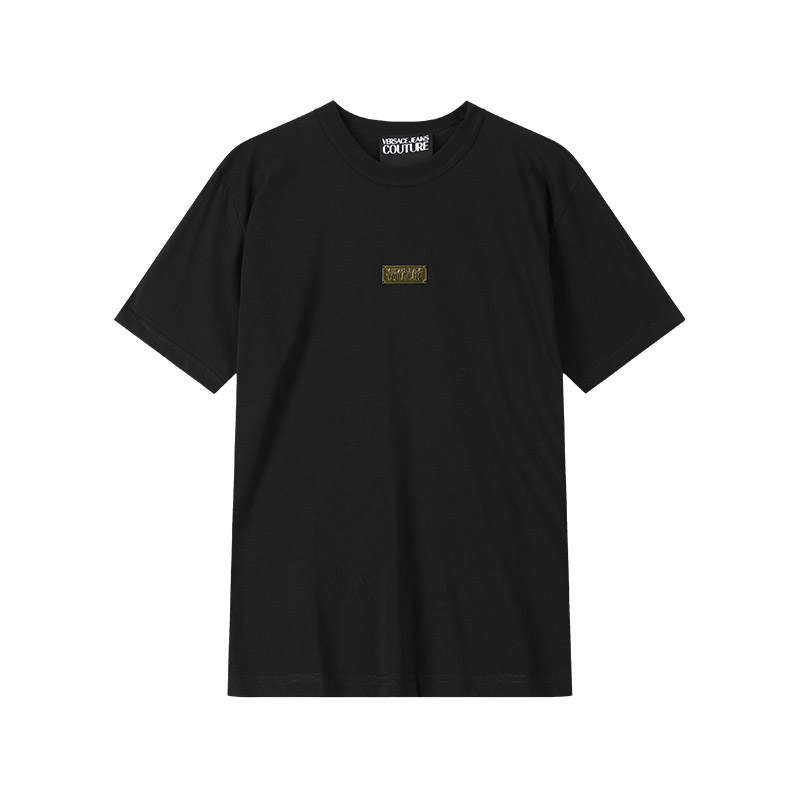 VERSACE JEANS COUTURE Short Sleeved T Shirts Men's Black