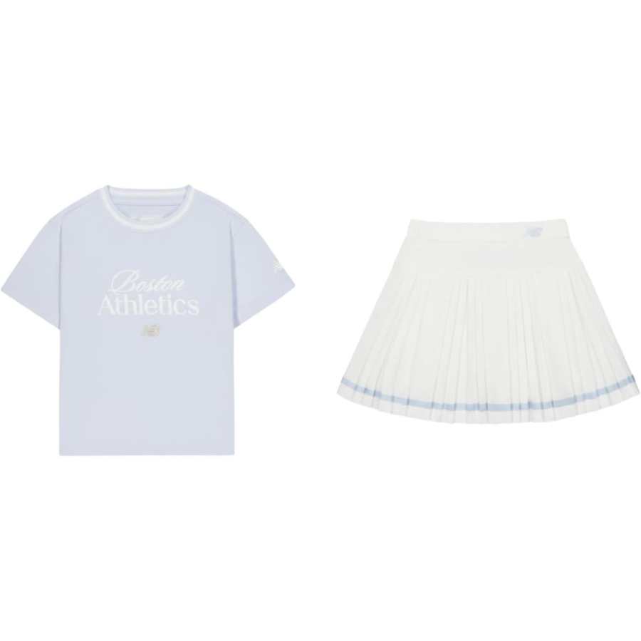 New Balance New Balance Kids Two Piece Skirt Sets Crew Neck Moderate Short Skirt Stretch
