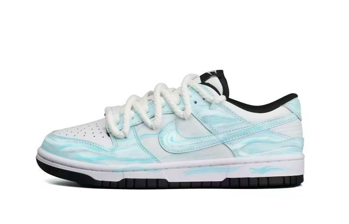 Nike Nike Dunk Slip Resistant Cushioning Abrasion Resistant Low top Skateboard Shoes Unisex Sky Blue