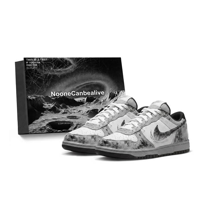Nike Nike Big Space Exploration, Galaxy Vast Slip Resistant Abrasion Resistant Low top Skateboard Shoes Unisex Haze Gray