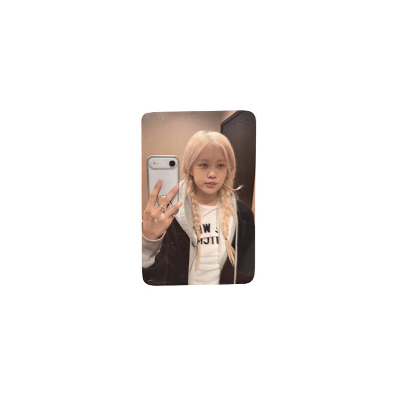 YG ENTERTAINMENT Rose Black Factory Special Gift Card Photocards Single Card