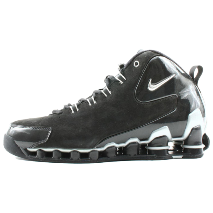 Nike Nike Shox VC III Comfortable Patent Leather Rebound Basketball Shoes Men's Black White