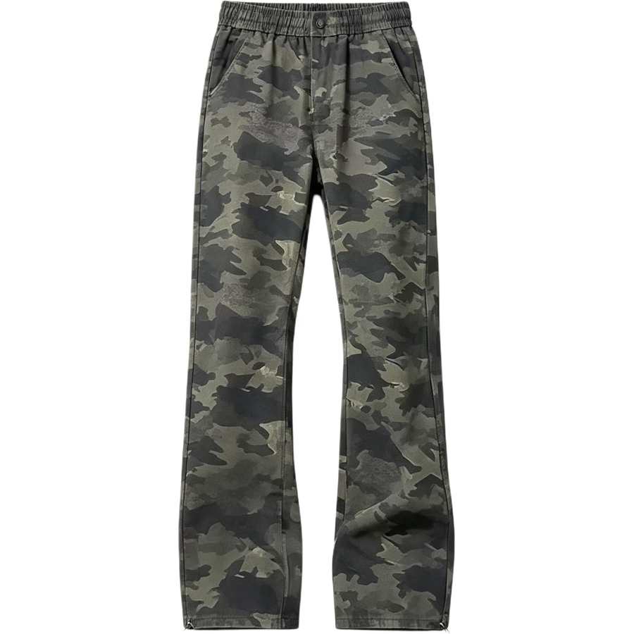 Lnga Landgre Jeans Men's Camouflage Moderate Wide Leg Pants