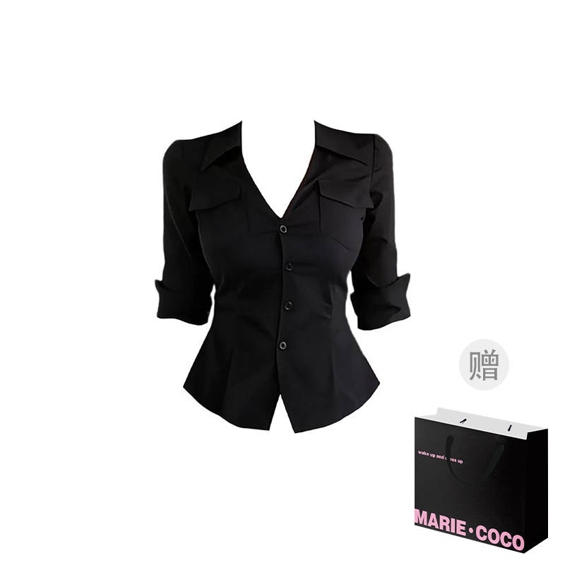 MARIE·COCO Shirts Women's Shirt V Neck Moderate Shirt