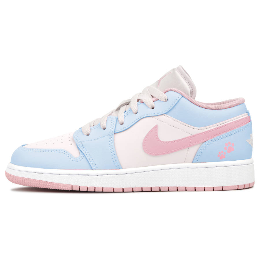 Jordan Jordan Air Jordan 1 Cushioning Low top Children's Basketball Shoes Blue Unisex