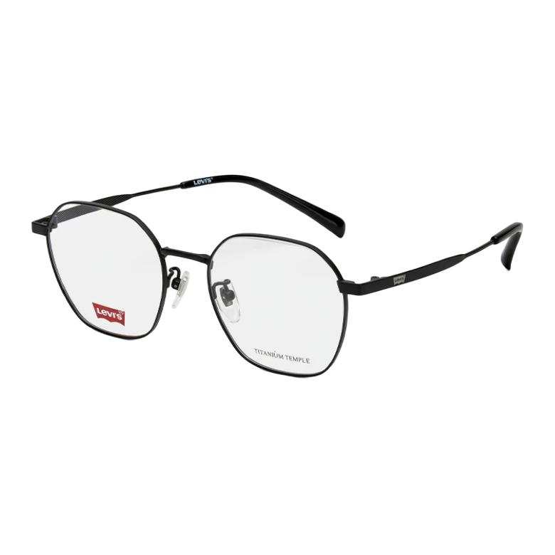 Levis Levis Titanium Round Prescription Glasses Unisex Matte Black