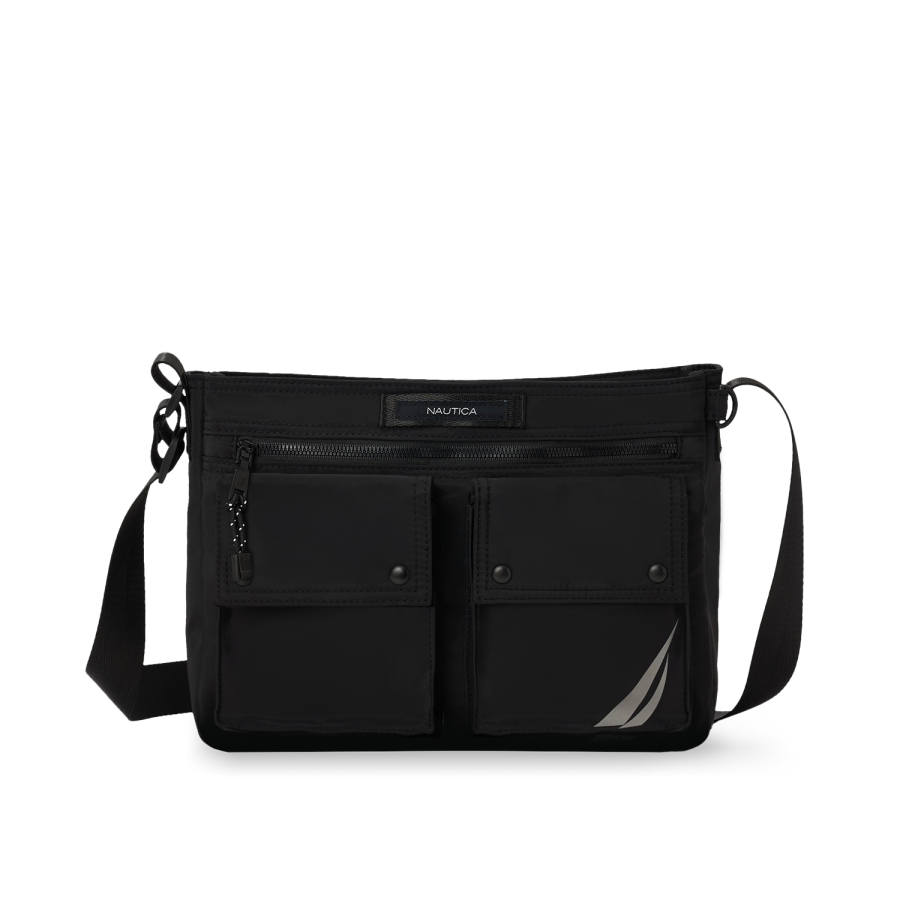 NAUTICA Fabric Crossbody Bags Regular Unisex Black