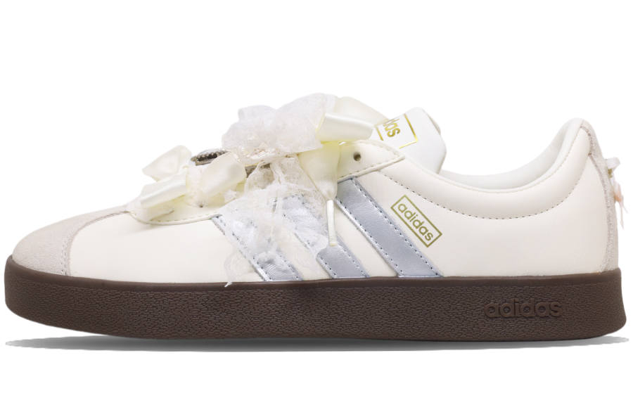 Adidas Adidas VL COURT 2.0 Abrasion Resistant Low top Skateboard Shoes Unisex White