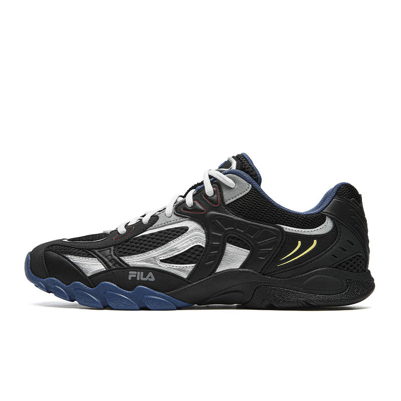 FILA GT ZERO Abrasion Resistant, Breathable, Lightweight Low top Chunky Sneakers Men's Black/Space Silver