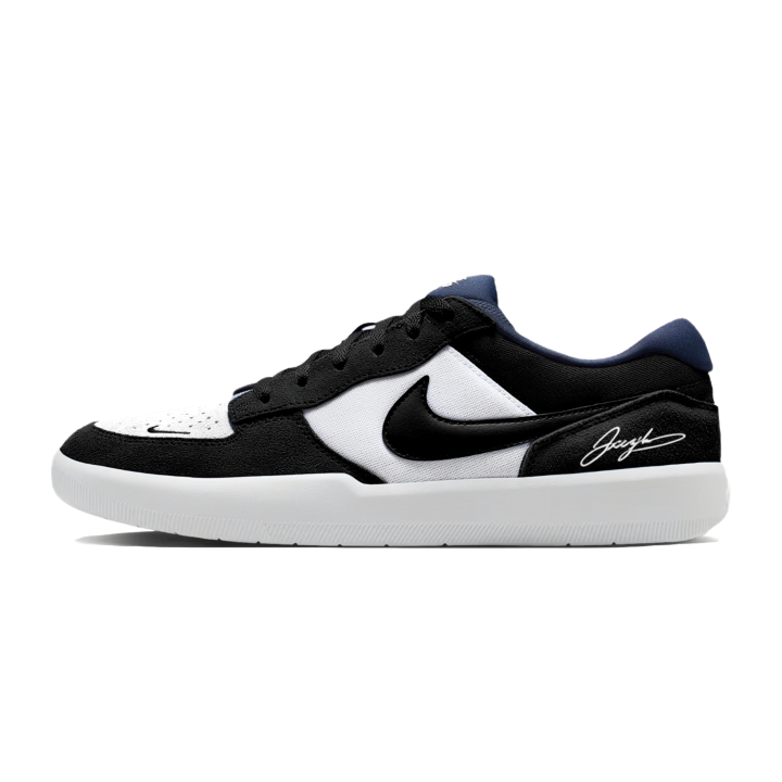 Nike Nike SB Force 58 Black Shine Blade Low top Skateboard Shoes Unisex White Black Blue