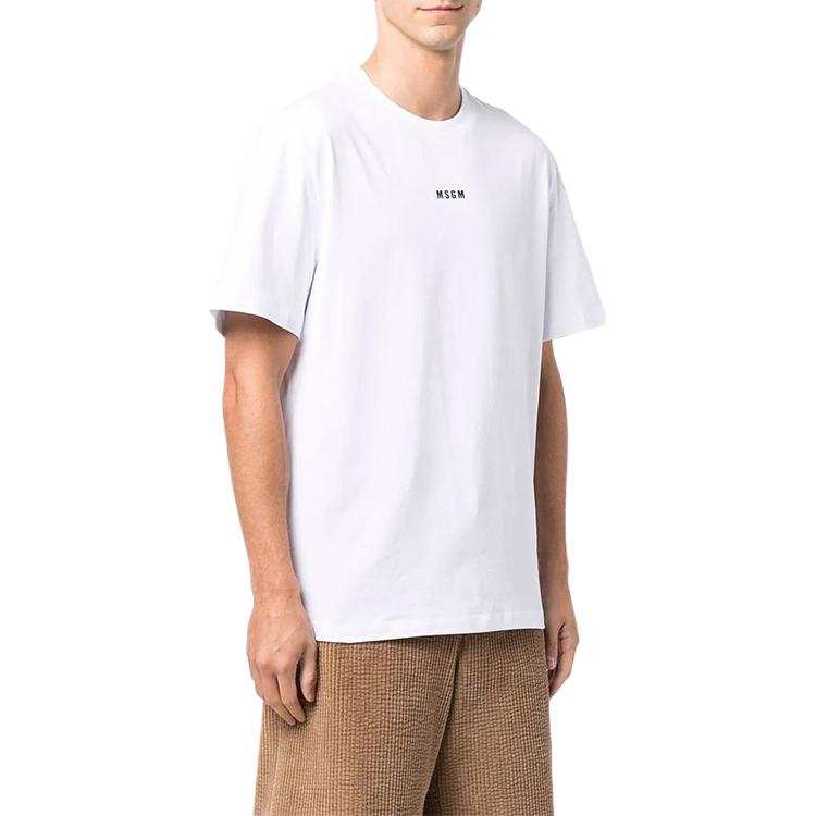 MSGM MSGM Logo Printed Crewneck T Shirt