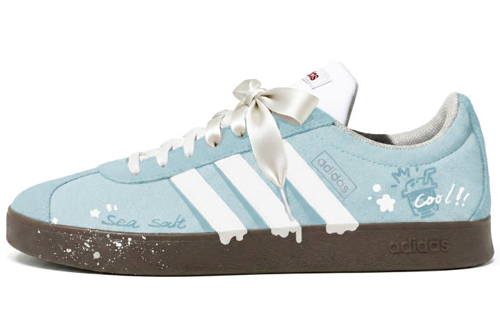 Adidas Adidas Vl Court Classic German Army Trainers Unisex Light Blue