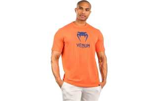 VENUM T Shirts Men's Orange/Marine Blue Crew Neck Moderate Straight Fit