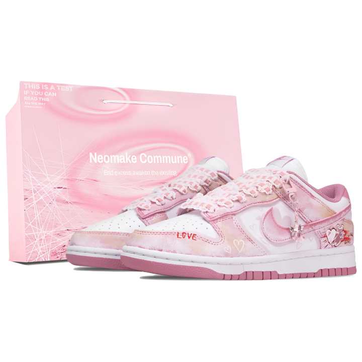Nike Nike Dunk Low top Skateboard Shoes Women's Cherry Blossom Pink