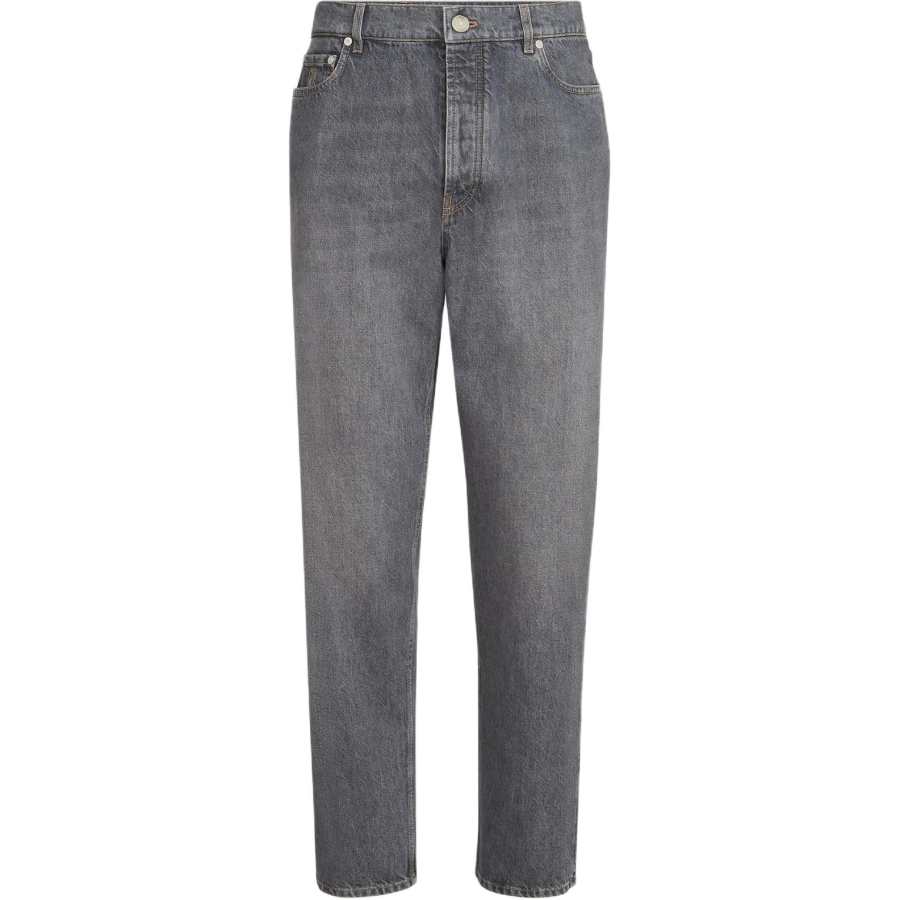 Brunello Cucinelli Jeans Men's Medium Gray Moderate Straight Fit Pants