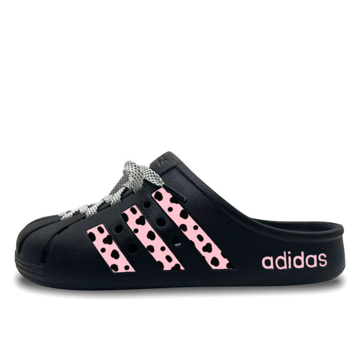 Adidas Adidas ADILETTE CLOGS Unisex Black Pink