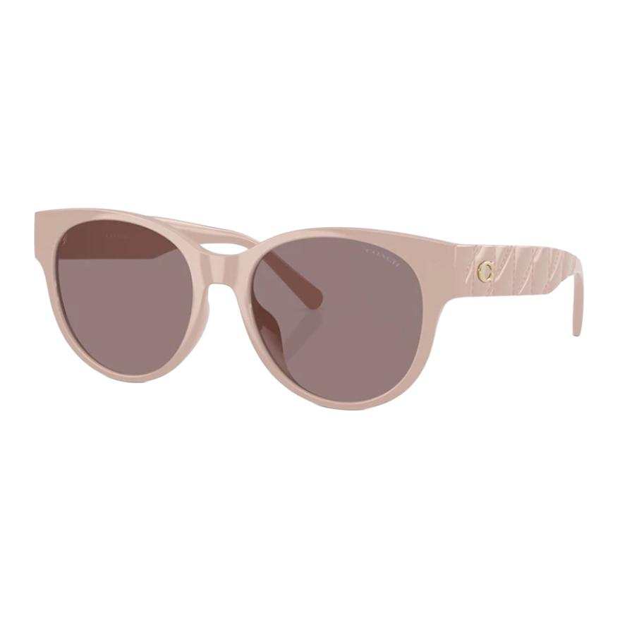 COACH COACH Plate Oval Sunglasses Women's Pink