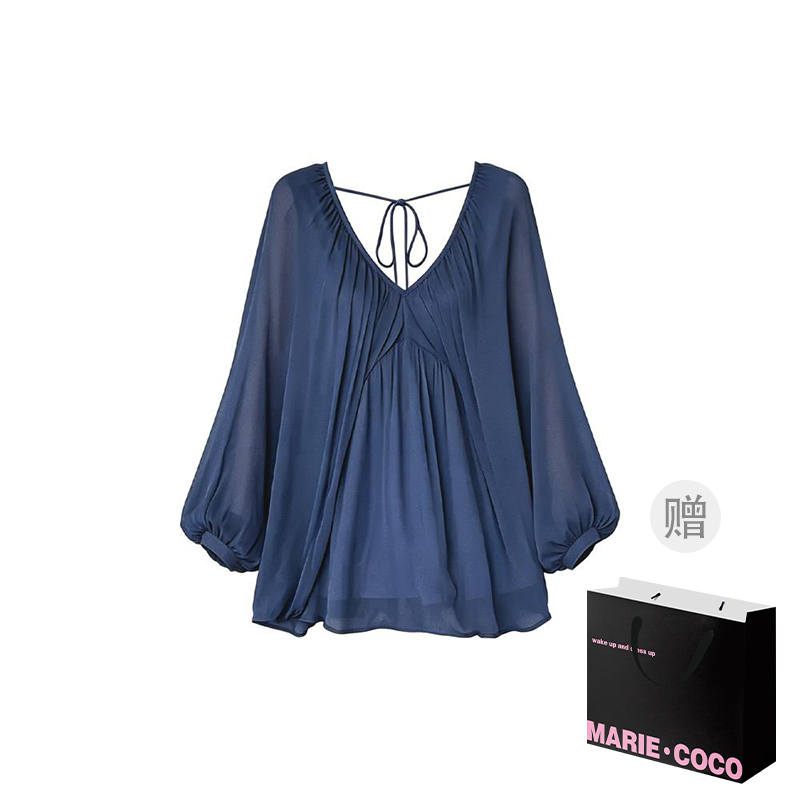 MARIE·COCO Shirts Women's Top V Neck Moderate Shirt