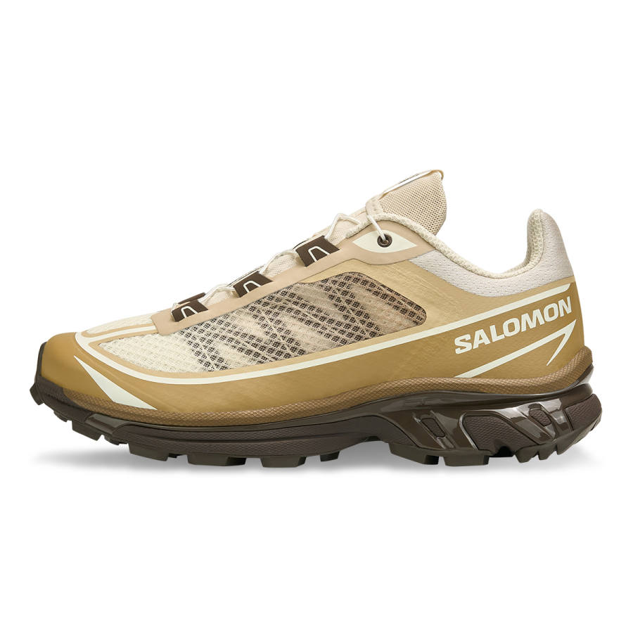 SALOMON XT 6 FT Cushioning Abrasion Resistant Breathable Support Low top Casual Running Shoes Unisex Apricot
